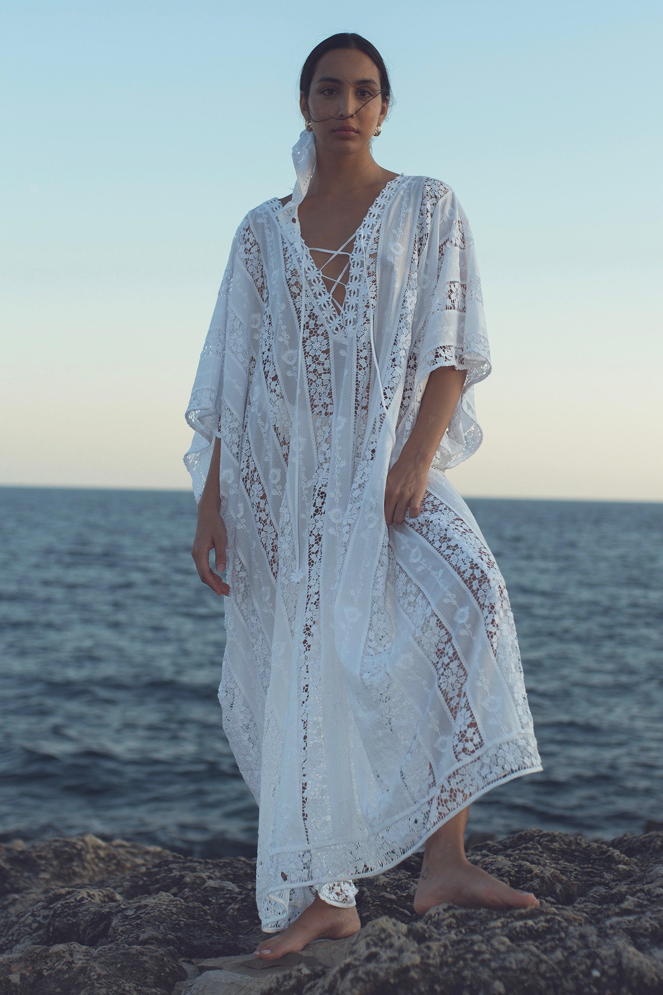 Blair Moonshine Embroidery Caftan – Miguelina