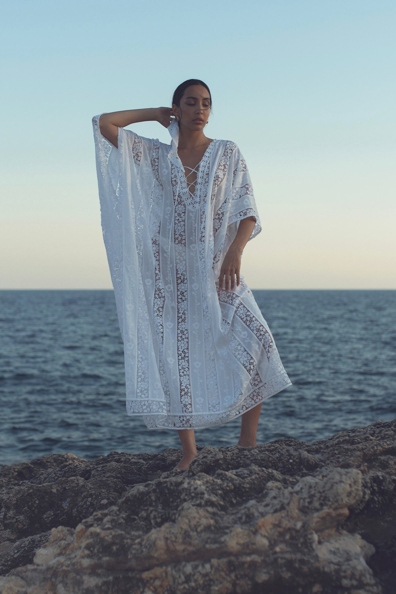 Blair Moonshine Embroidery Caftan – Miguelina