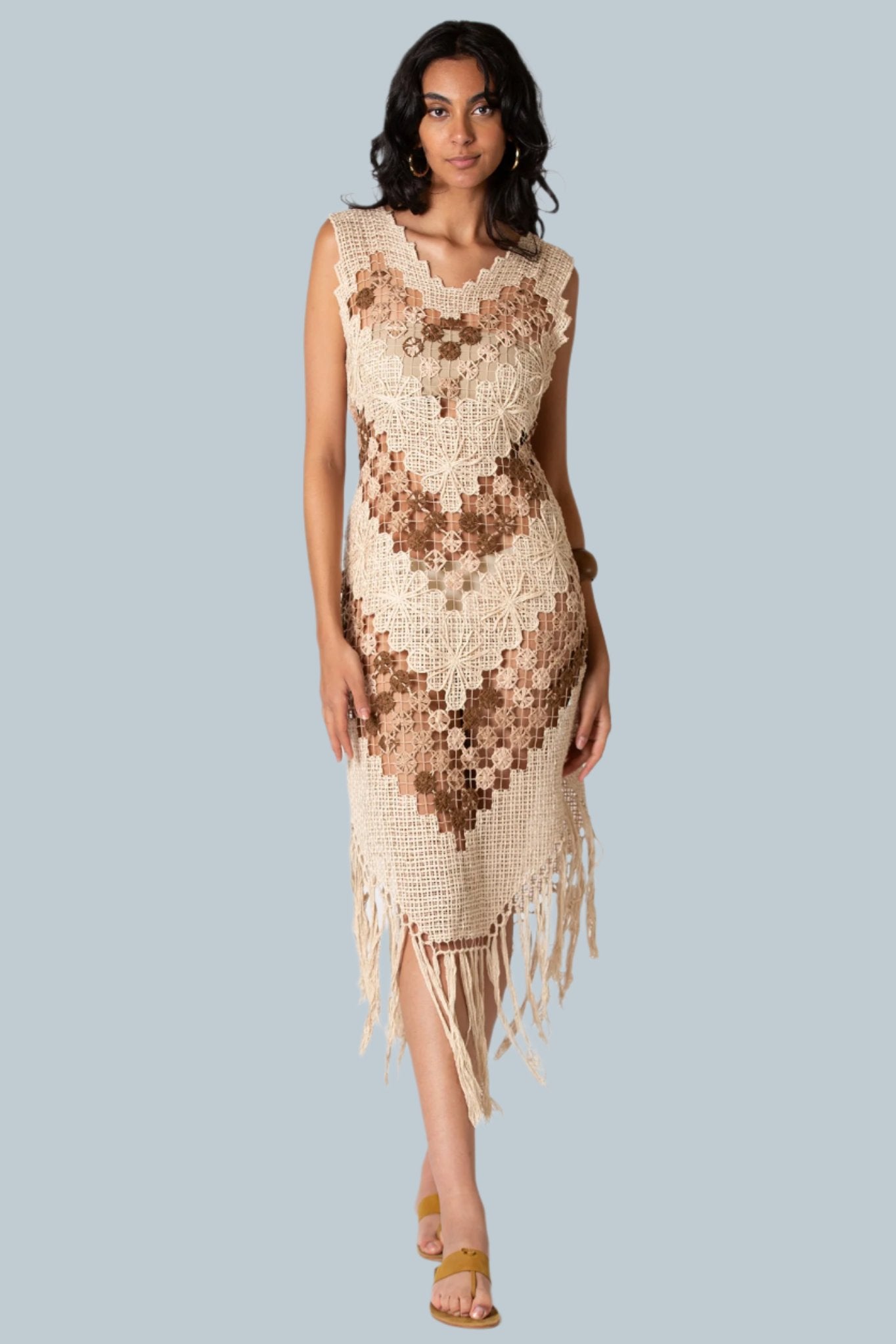 Joana Handmade Fil Lace Dress Miguelina Joana Handmade Fil Lace Dress Miguelina