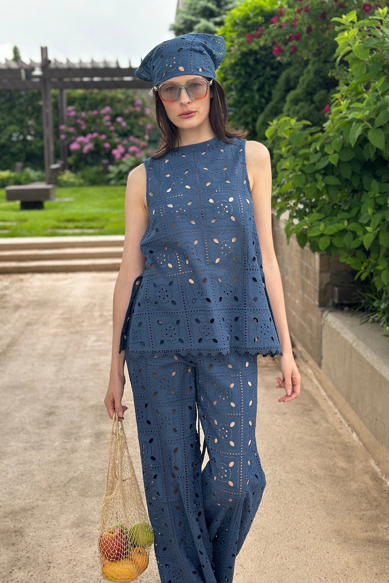 hella ヘラ　EYELET KNIT PANTS 21' Hella Fall Collection【 Part 2-4 】EYELET KNIT ONEPIECE