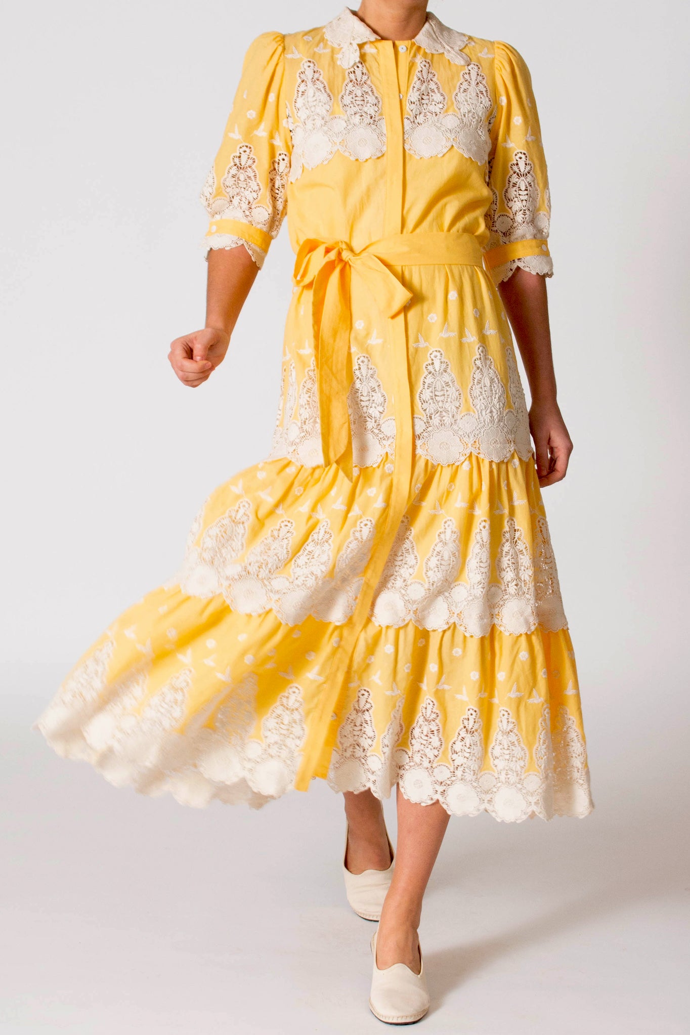 Ophelia Hummingbird Shirt Dress – Miguelina 