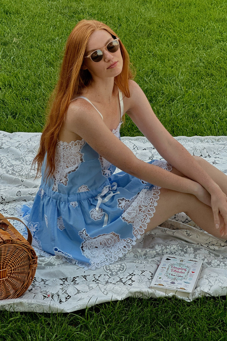 Brielle Versailles Cotton Embroidery Mini Dress Brielle Versailles Cotton Embroidery Mini Dress