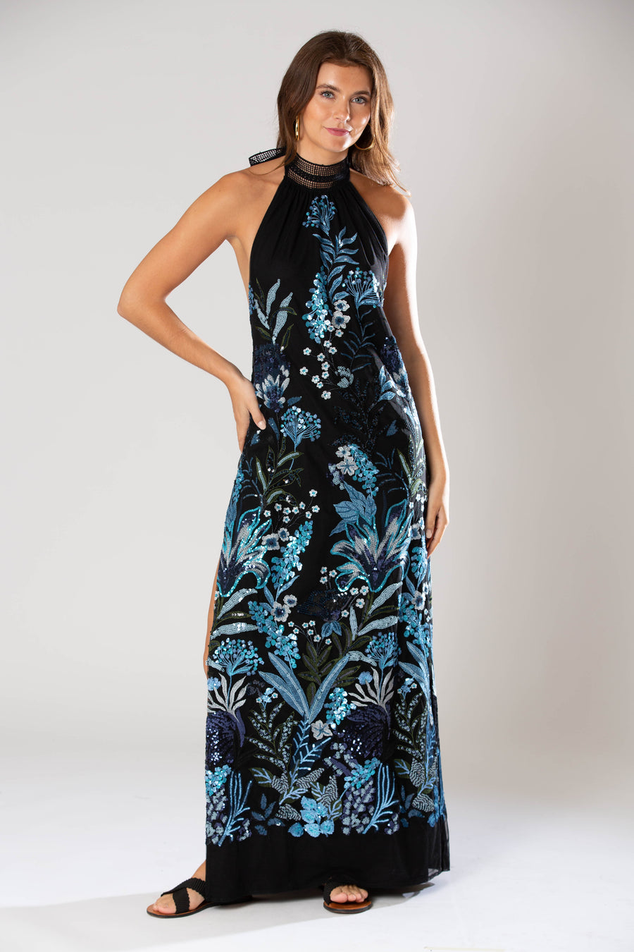 Stella Halter Maxi Dress