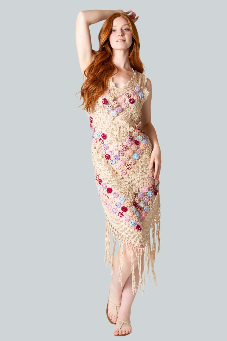 Joana Handmade Filé Lace Dress