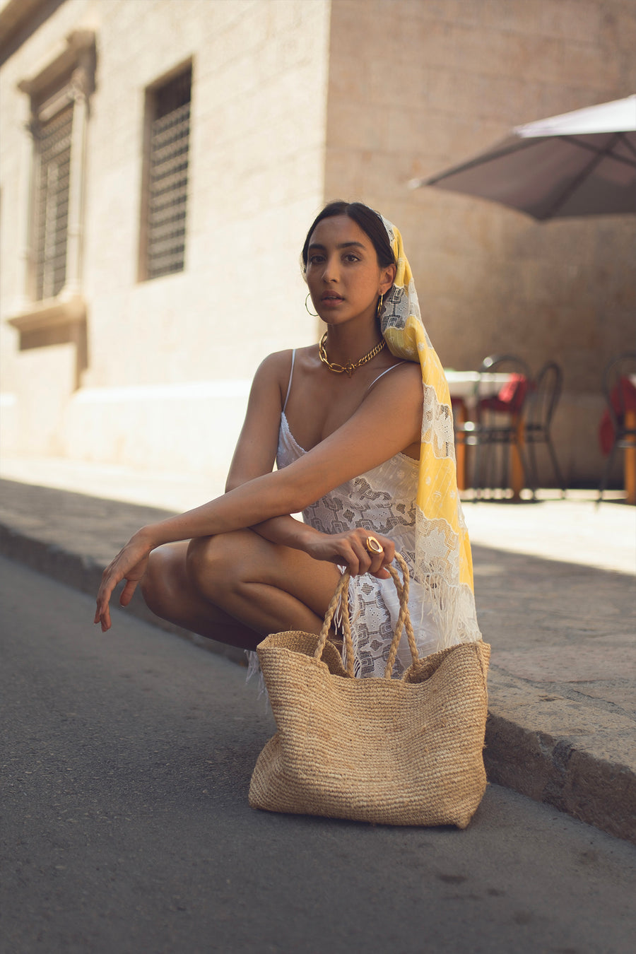 Julia Andalusia Fringe Embroidery Pareo - Limoncello