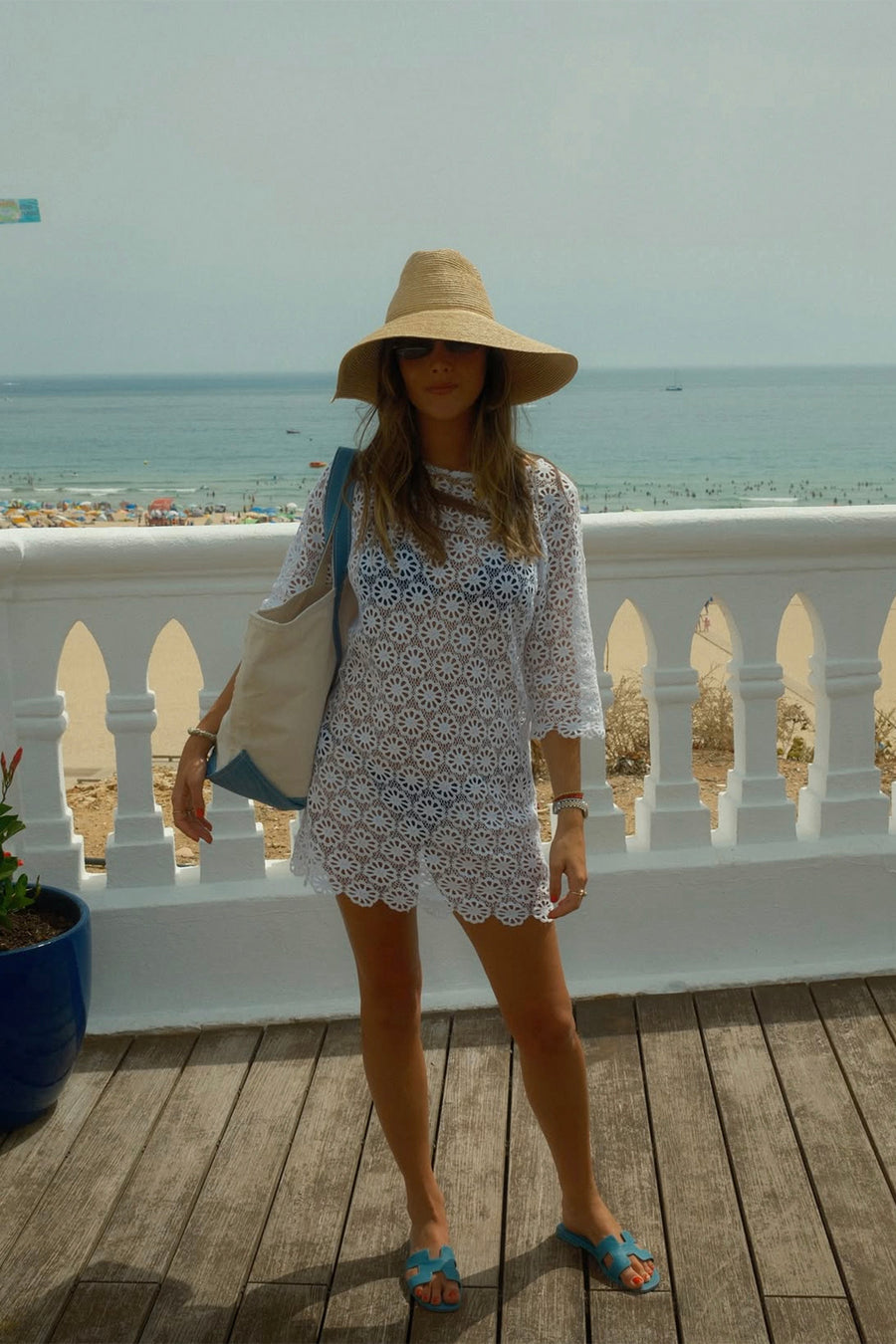 Katie Daisy Cotton Lace Coverup