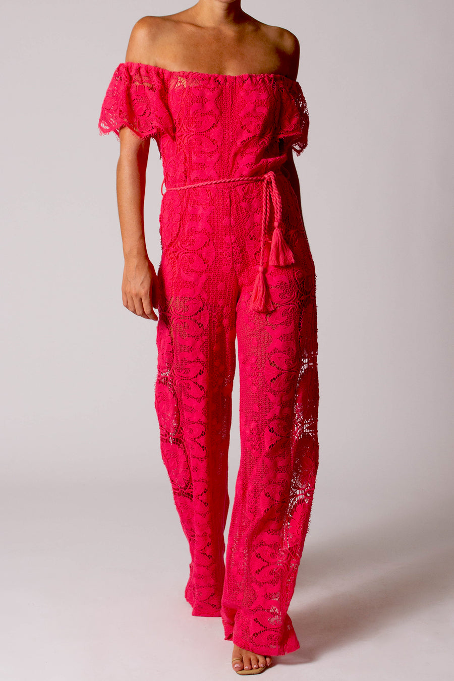 Brisa Butterfly Scallop Jumpsuit