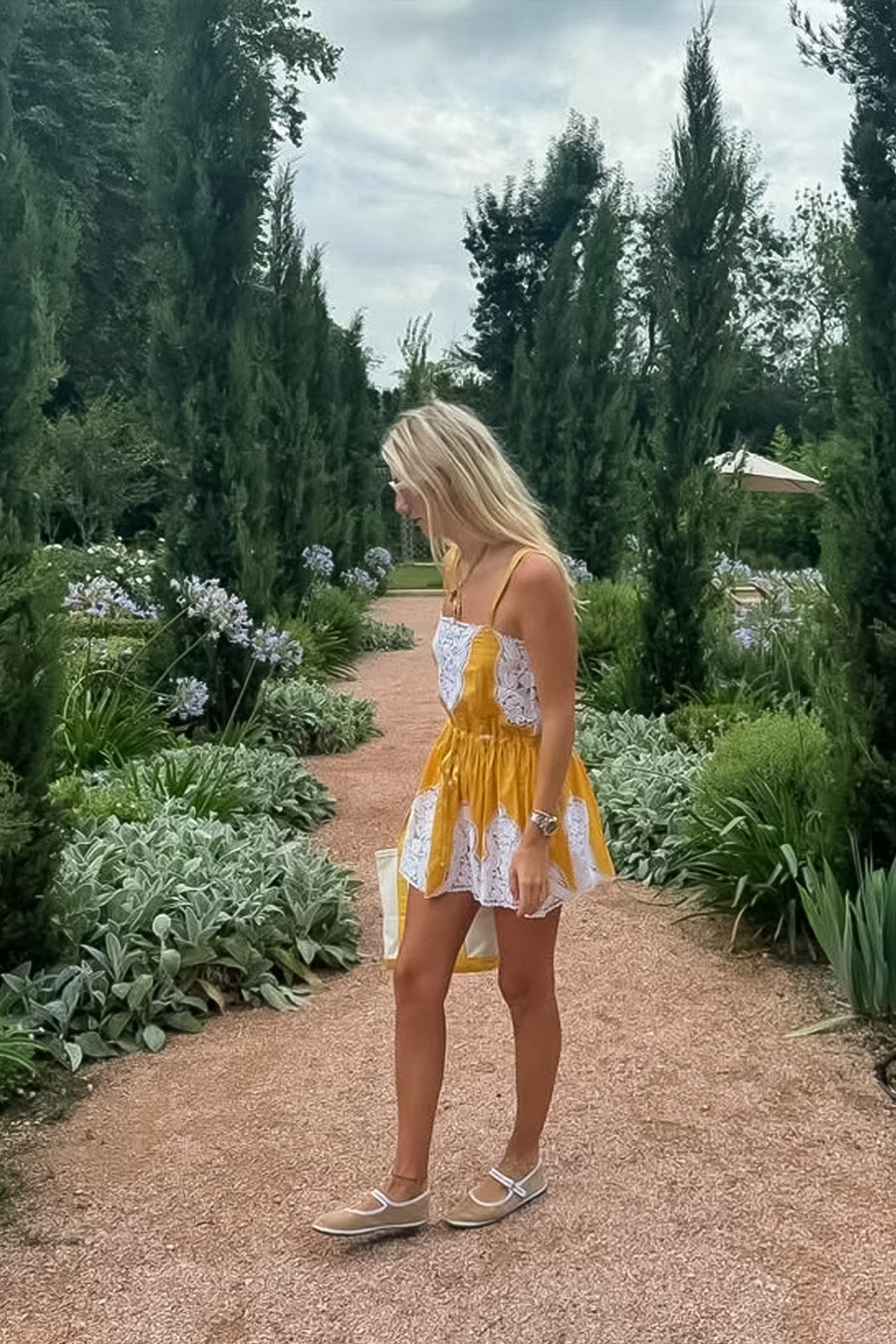 Brielle Falcon Embroidery Mini Dress - Passionfruit