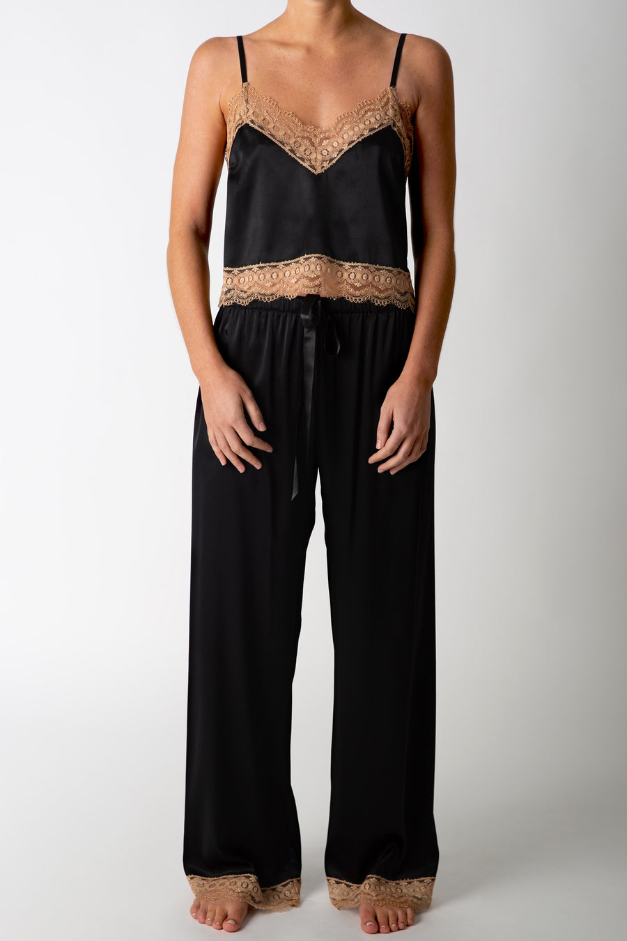 Toni Silk Cami - Black