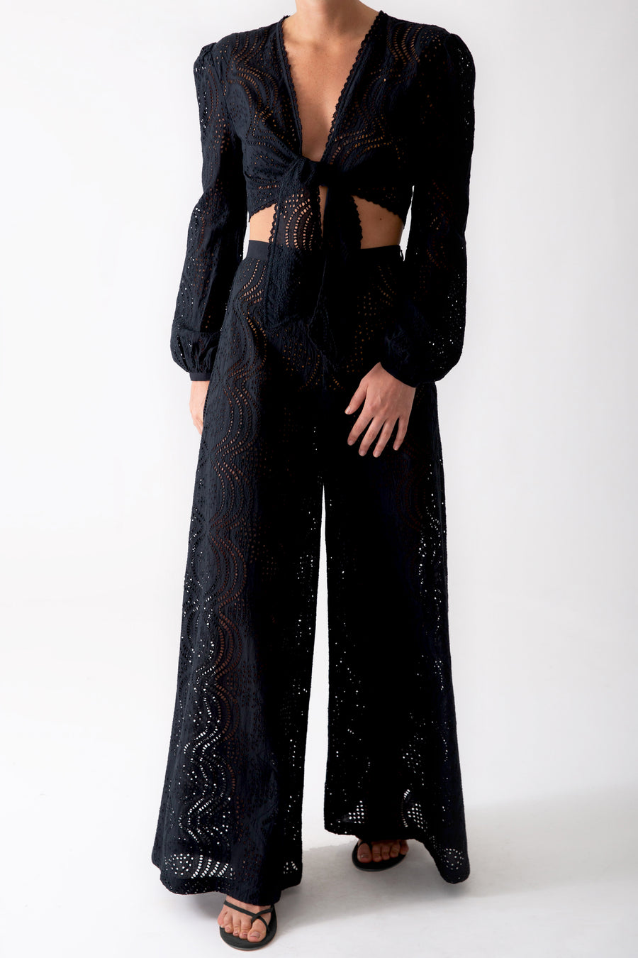 Pamela Eyelet Pant