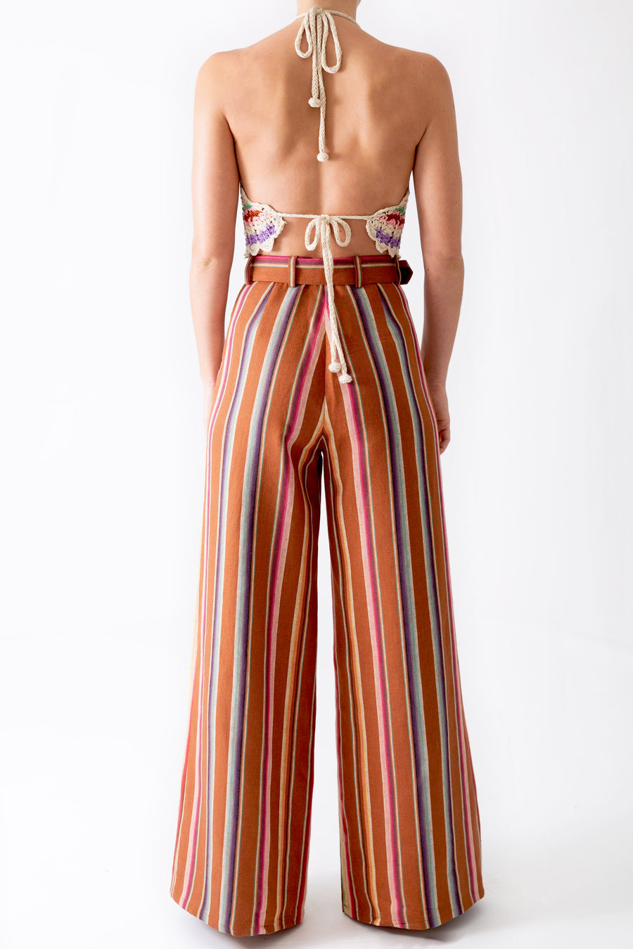 Rita Rust Stripes Pant