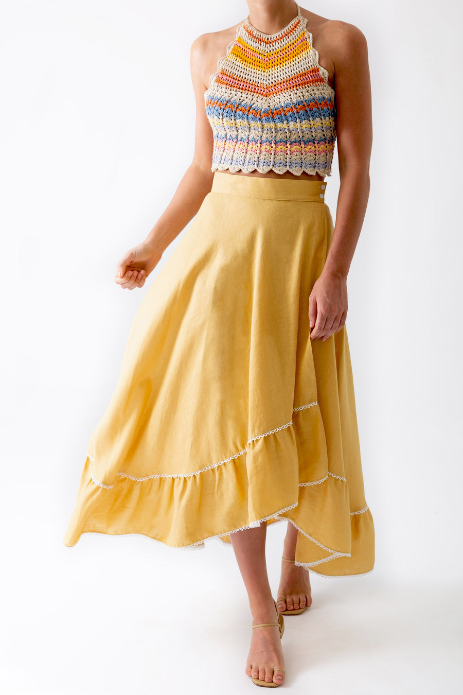 Marika Linen Skirt