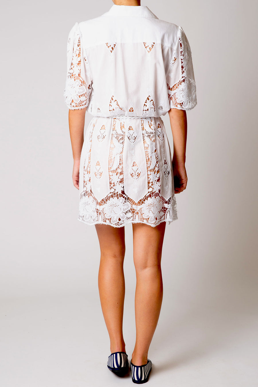 Delaney Granadilla Linen Coverup Dress - Pure White