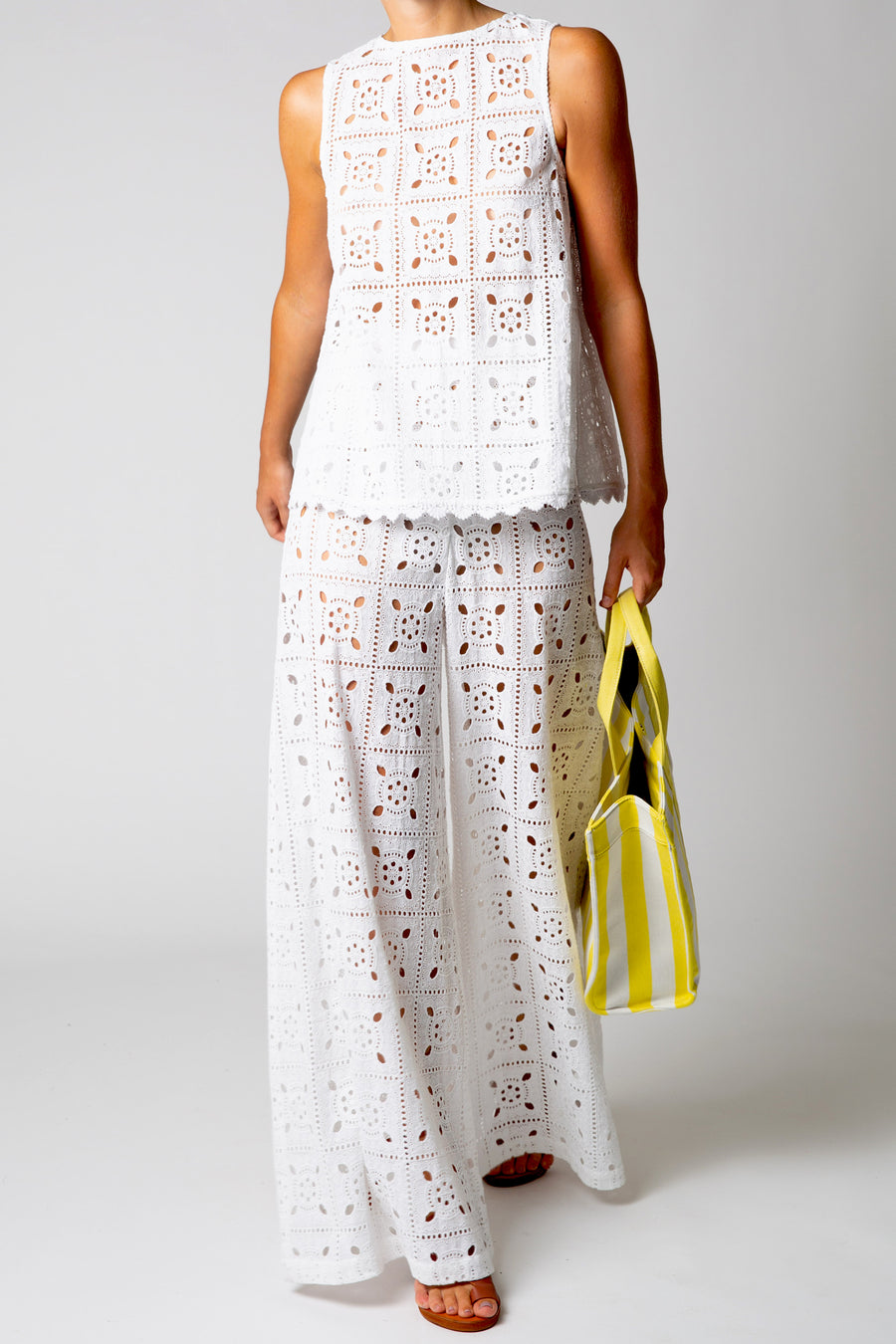 Tula Patchwork Eyelet Top