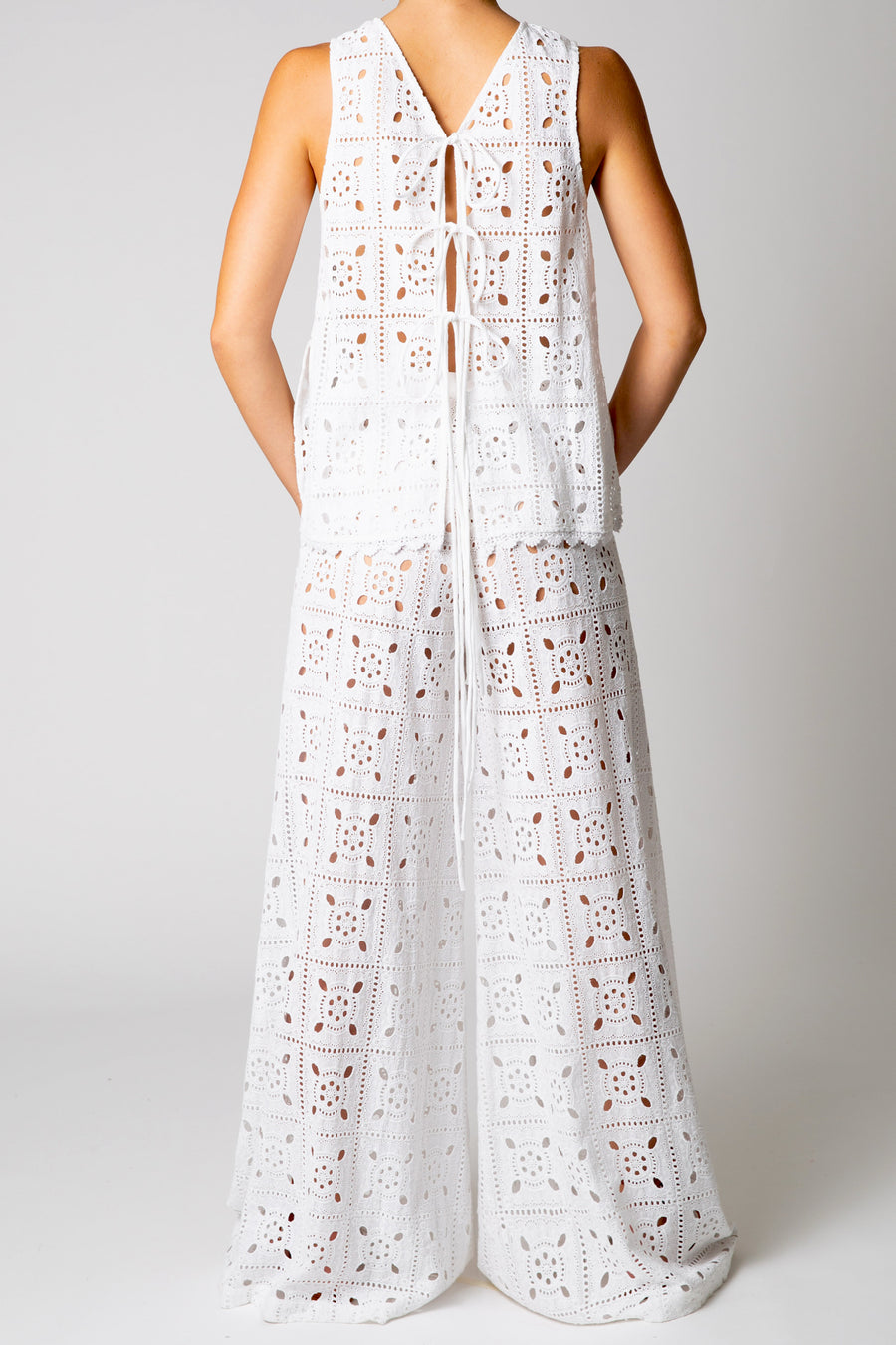 Tula Patchwork Eyelet Top