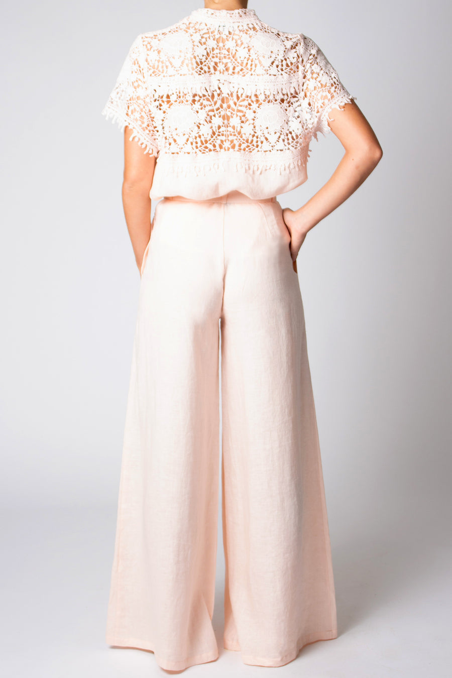 Pamela Pant in Tea Rose Linen